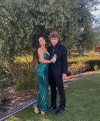 Charming Green Mermaid Prom Dress Green Evening Dress Y7188