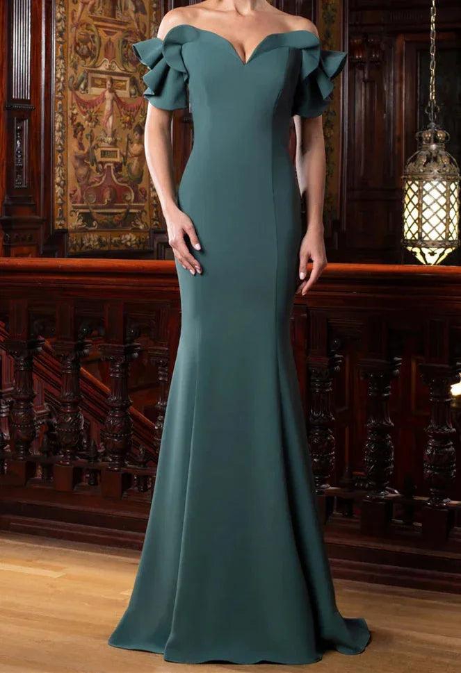 Trumpet/Mermaid Off-the-Shoulder Mother of the Bride Dresses