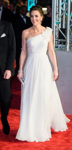 Elegant White One Shoulder Tulle Prom Dress Formal Evening Dress Y8198