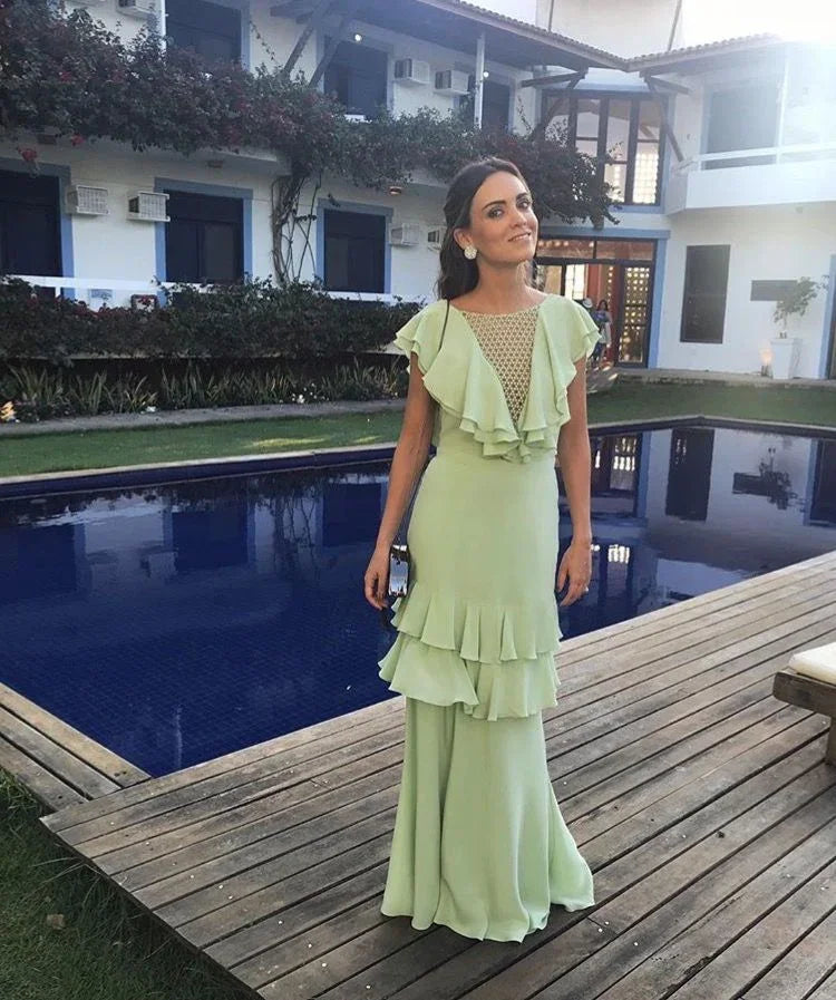 Mermaid Floor Length Prom Dress Fashion Evening Dress Y4834