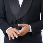 Custom Wedding Evening Gown And Tailored Banquet Men's Suit Set
