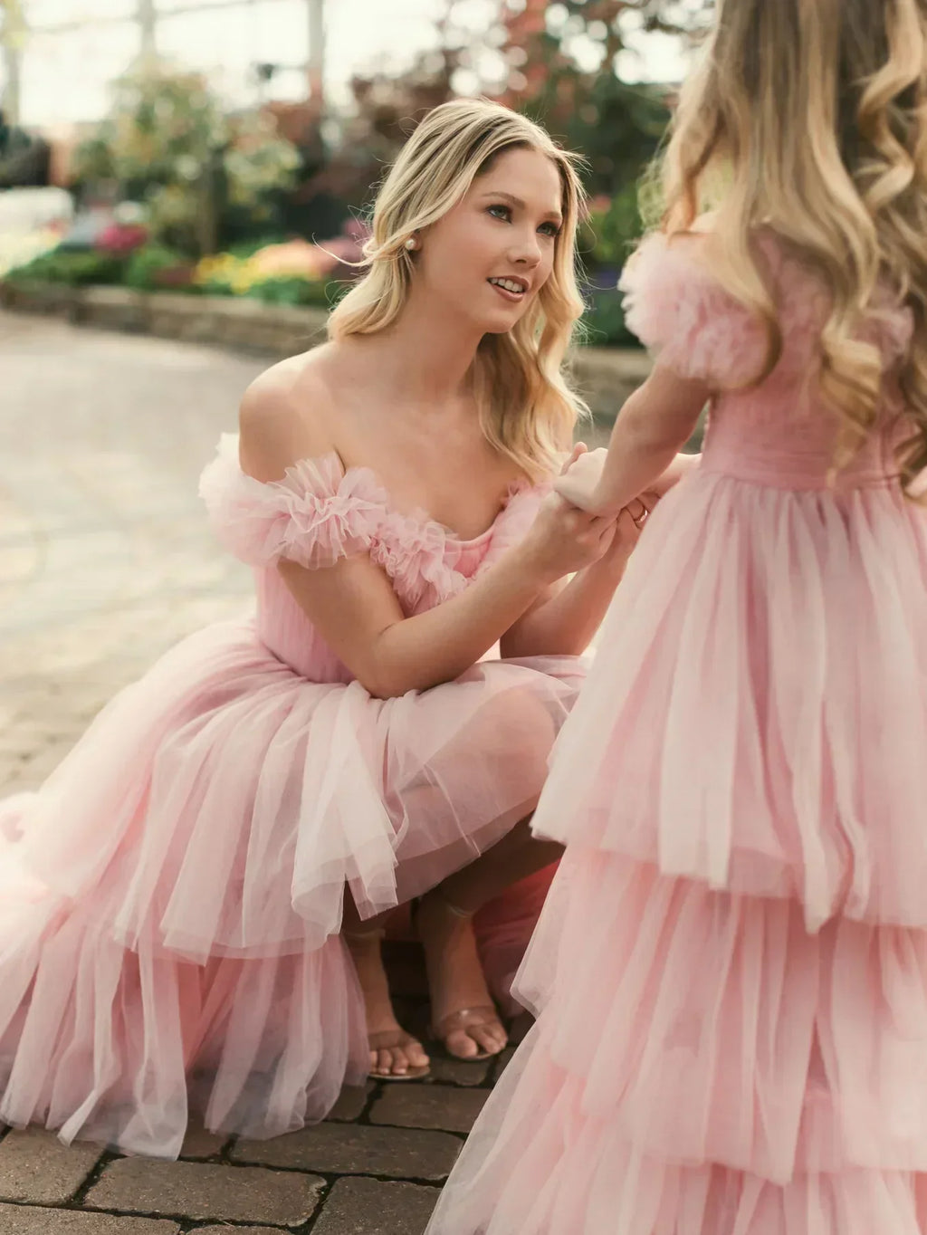 Off the Shoulder High Low Tulle Prom Gown SYP179