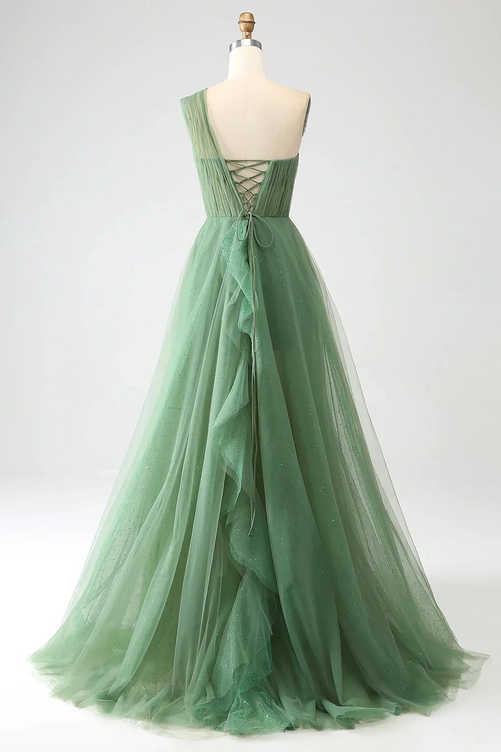 One Shoulder Prom Dress A Line Evening Dress SYP183
