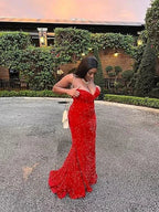 Glitter Royal Blue Mermaid Prom Dress Royal Blue Evening Dress Y5629