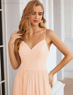 Spaghetti Strap Bridesmaid Dresses Long Formal Party Prom Gowns 28060
