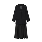 2025 New Women Fashion Dress Splicing Blazer Long Dresses Long Sleeve Office Chic Dresses For Women Spring Autumn Dress