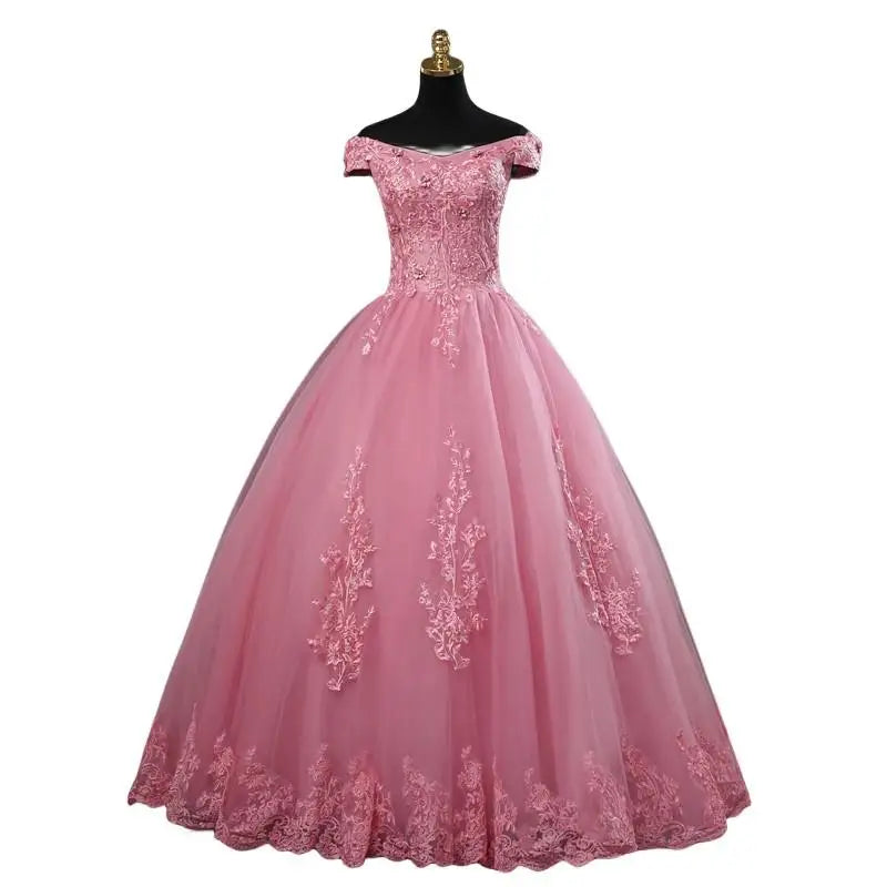 Off Shoulder Purple Quinceanera Dresses Sweet Flower Party Dress Luxury Appliques Ball Gown Real Photo Prom Dress Boho Vestidos