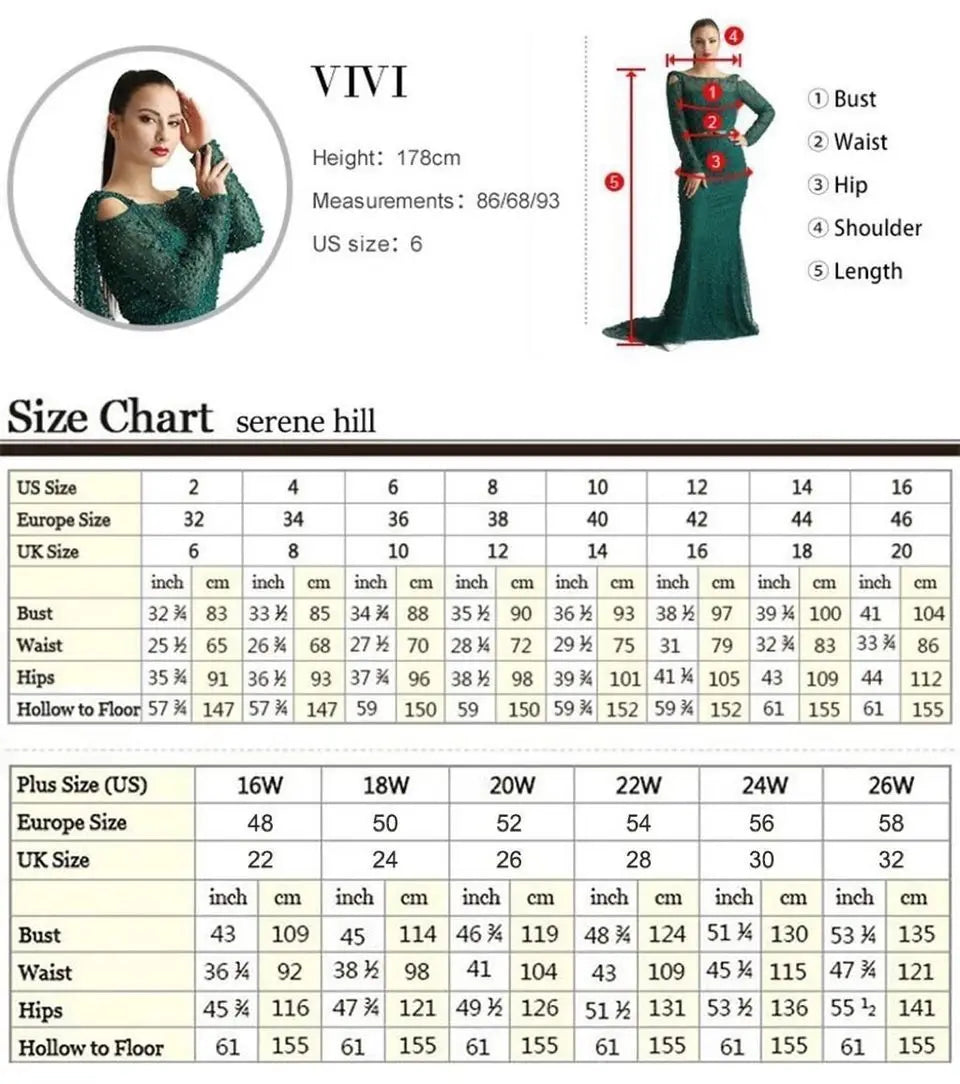 Luxury Dubai  Arabic Lilac Mermaid Puffy Sleeves Sparkling Beaded Long Evening Dresses Gowns for Formal Occasion LA72745