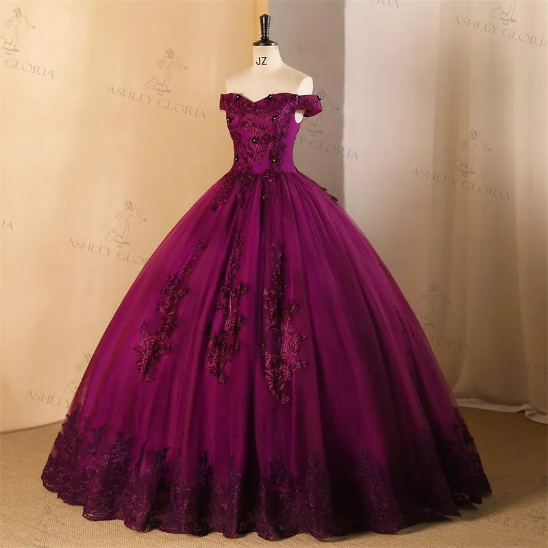 Ashley Gloria Quinceanera Dresses 2026 Ball Gown Plus Size Customized