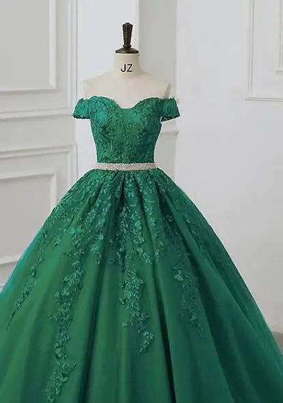 Vestidos  Quinceañera Off The Shoulder Quinceanera Dresses Diamond Belt Ball Gown Party Prom Dresses For Quinceanera Customized