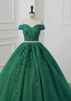 Vestidos  Quinceañera Off The Shoulder Quinceanera Dresses Diamond Belt Ball Gown Party Prom Dresses For Quinceanera Customized