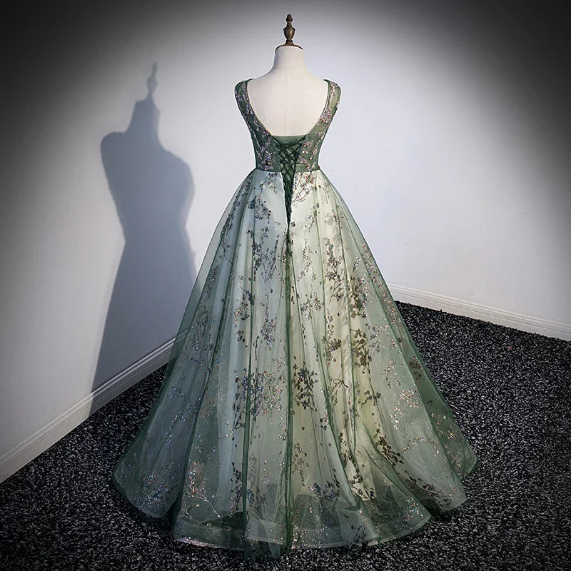 Glitter Quinceanera Dress 15 Year Old A Line Prom Evening Gown Customized
