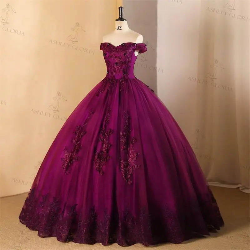 Ashley Gloria Quinceanera Dresses 2026 Ball Gown Plus Size Customized