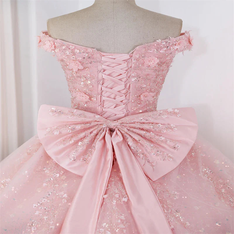 Shinny Sequin Party Dresses 15 Quinceanera Dresses Ball Gown Luxury Glitter Prom Gown 15 Year Old Dress Customized For Girls