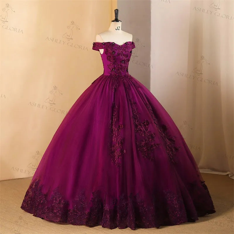 Ashley Gloria Quinceanera Dresses 2026 Ball Gown Plus Size Customized