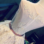 Lace Up Appliques Sheer Back Homecoming Dress, Boat Neck Sleeveless Short Prom Dress