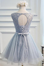 Chic Lace Beading Homecoming Dress, Short Prom Dress Cheap, Party Dress