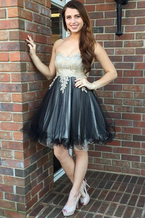 Charming Short Mini Juniors Prom Dresses, Tulle Homecoming Dresses