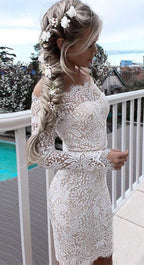 Affordable Lace White Cute Homecoming Dress for Teens, Short Prom Dresses