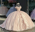 Shiny Pink Quinceanera Dress Ball Gown Applique Party Gowns Sweet 16 Dress  Y2567
