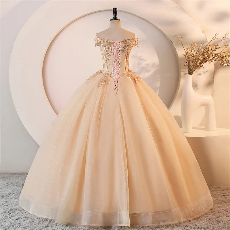 Cheap 15 Quinceanera Dresses Ball Gown Classic Lace Party Dress Prom Gown 15 Year Old Dresses For Quinceanera Customized New