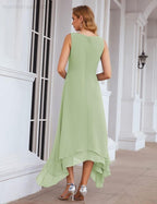 Chiffon Plus Size Mother of Bride Dresses with Jacket Formal Dresses for Wedding SEA28073