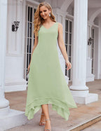 Chiffon Plus Size Mother of Bride Dresses with Jacket Formal Dresses for Wedding SEA28073