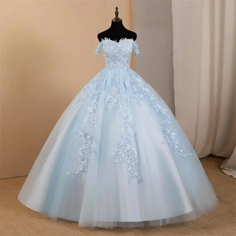 Off Shoulder Party Dress Formal Gown 15 Quinceanera Dresses Ball Gown 15 Year Old Dress Customized Prom Dresses For Quinceanera