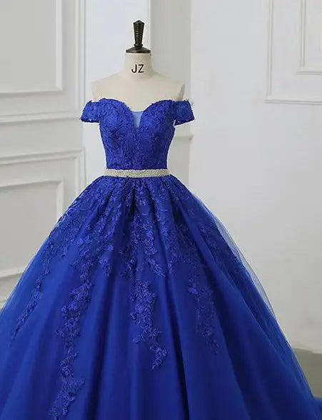 Vestidos  Quinceañera Off The Shoulder Quinceanera Dresses Diamond Belt Ball Gown Party Prom Dresses For Quinceanera Customized