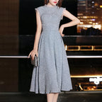 Elegant Sleeveless Slim Waist Evening Party Dresses 2025 New Fashion O-neck Prom Vestidos Sexy Wedding Party Dress