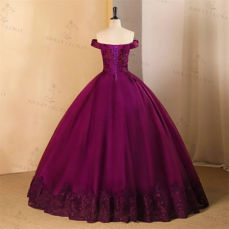 Ashley Gloria Quinceanera Dresses 2026 Ball Gown Plus Size Customized