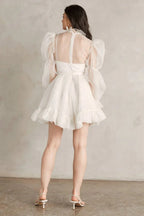 Short Wedding Dresses Long Sleeves Vintage Wedding Dress