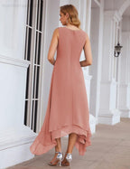 Chiffon Plus Size Mother of Bride Dresses with Jacket Formal Dresses for Wedding SEA28073