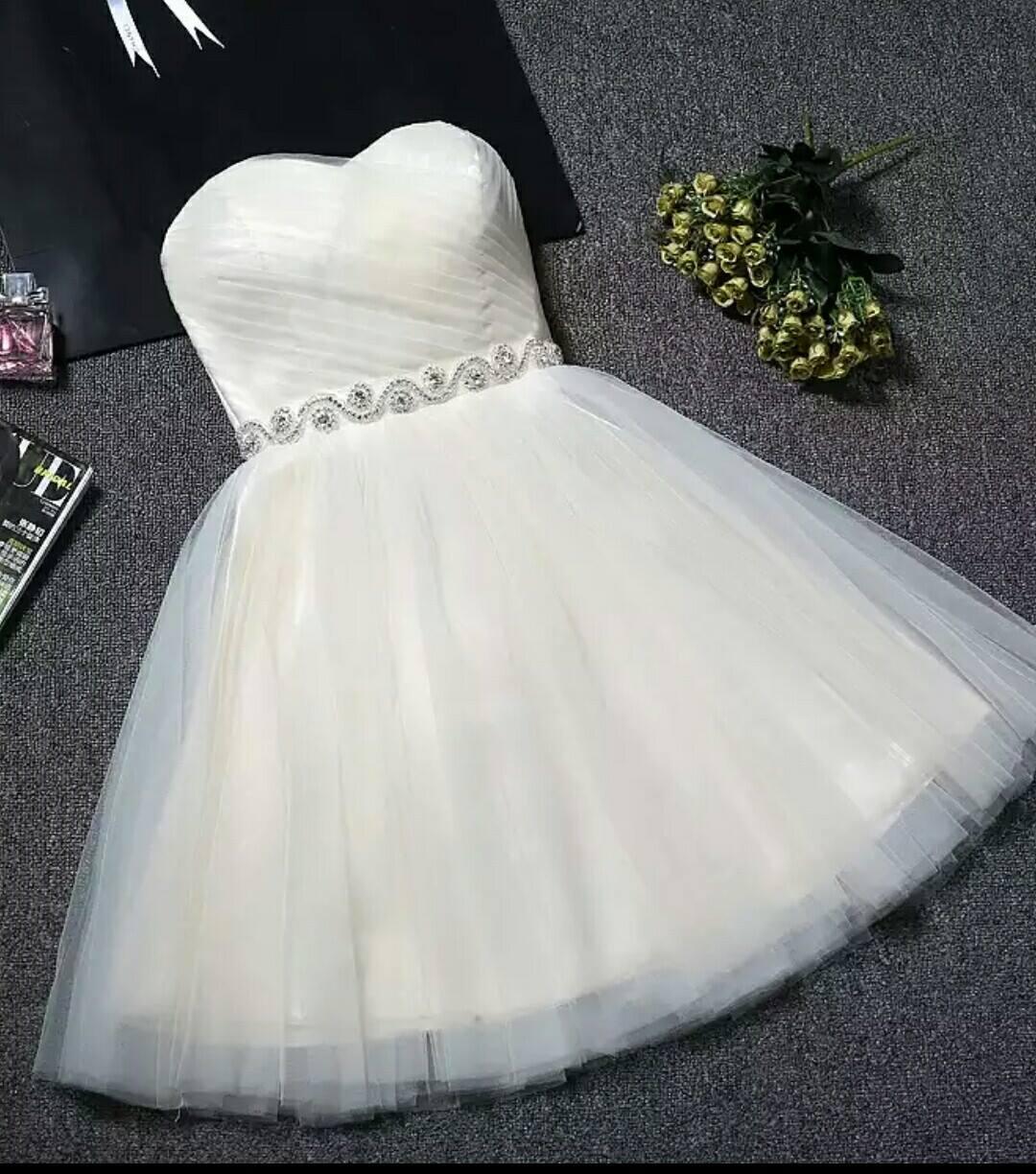 Strapless Sweetheart Neck Homecoming Dress Blush Pink  Short Prom Dresses