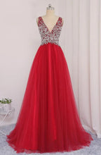V Neckline Prom Dress Tulle Skirt Evening Dress Graduation Party Dress Formal Dress Dresses For Prom Special Occasion Dress Y792