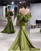 Emerald Evening Dress Women's Party Dress Off Shoulder Sexy Bodycon Dress Evening Club Birthday Dress Y4047
