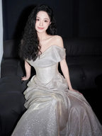 Shiny Off The Shoulder Mermaid Prom Dress Long Evening Dress Y8185