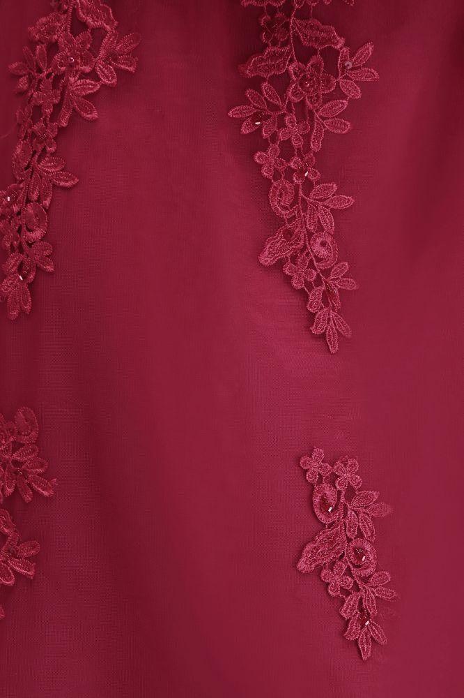 A-Line Bateau Long Plus size Sleeveless Evening Dresses with Appliques