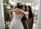 A Line Bateau Long Sleeve Rustic Lace Wedding Dresses Bridal Dress