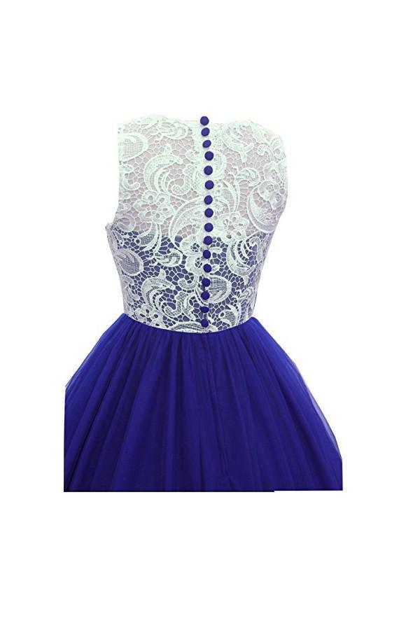 A-line Prom Dress lace bridesmaid long evening gowns  PG246