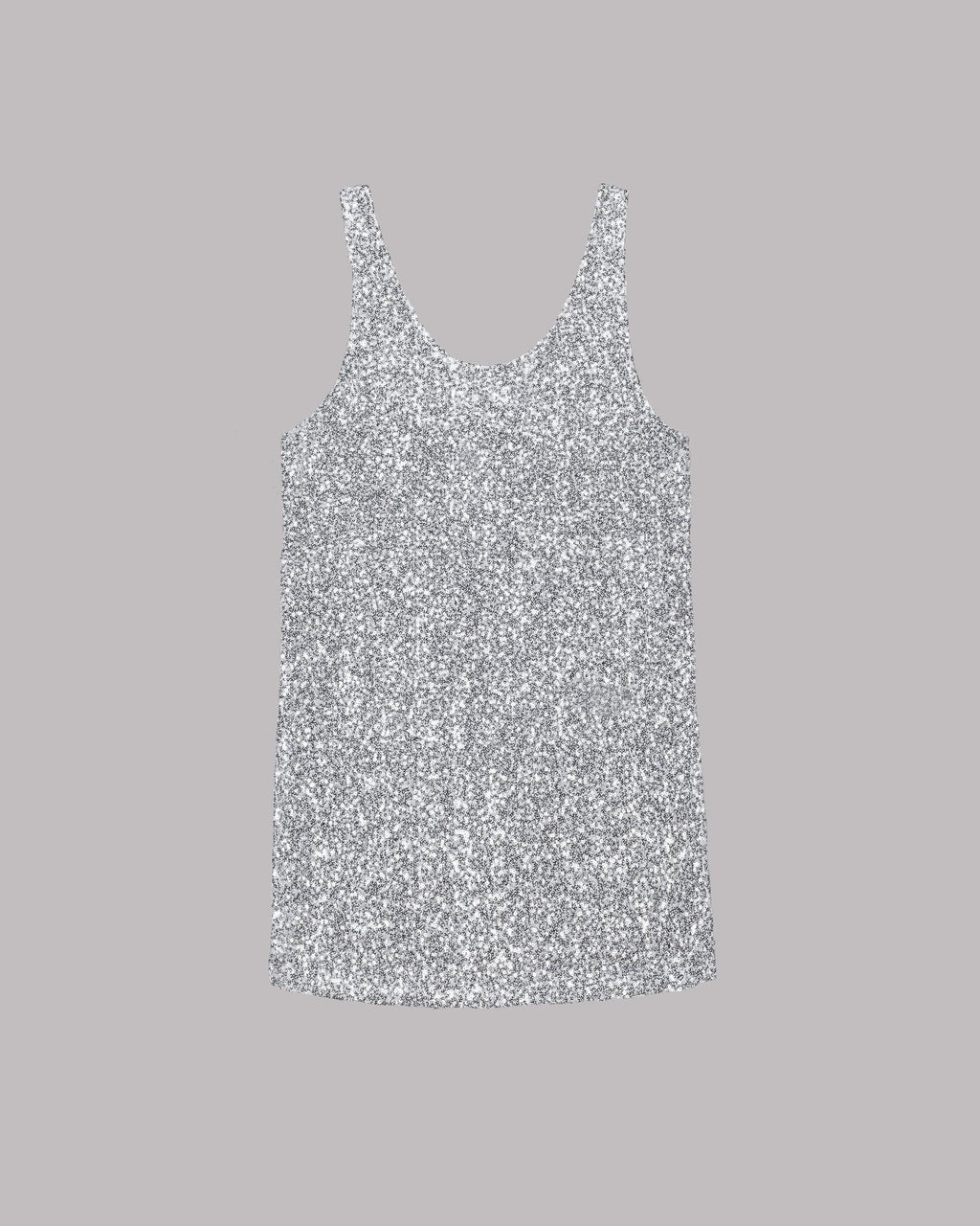 Sparkling Beach Sequin Relaxed Tank Mini Dress