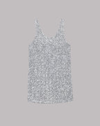 Sparkling Beach Sequin Relaxed Tank Mini Dress
