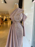 Glamorous Sequin And Satin Evening Dress ,Pageant Dress Y738