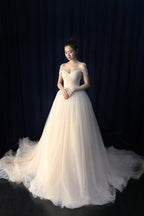 Ball Gown Tulle Sweetheart Lace up  Bowknot Wedding Dresses
