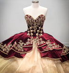 Best Long Ball Gown Sweetheart Organza Quinceanera Dress
