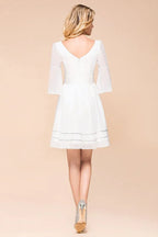 Chiffon Knee Length Simple Daily Casual Dress Beach Bridesmaid Dress