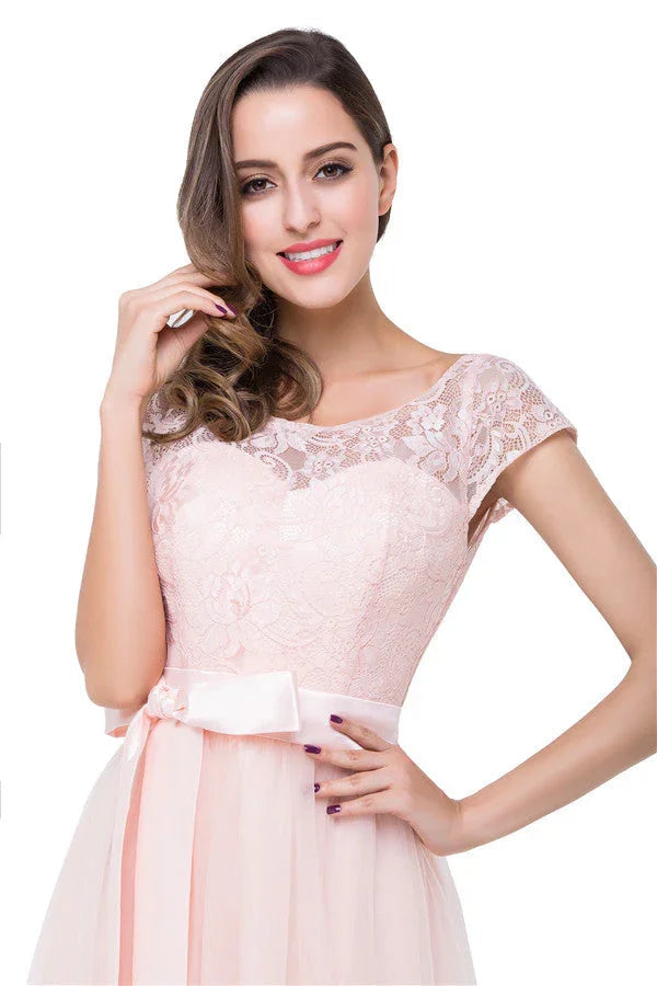 Crew Floor-length A-line Sashes Chiffon Bridesmaid Dresses