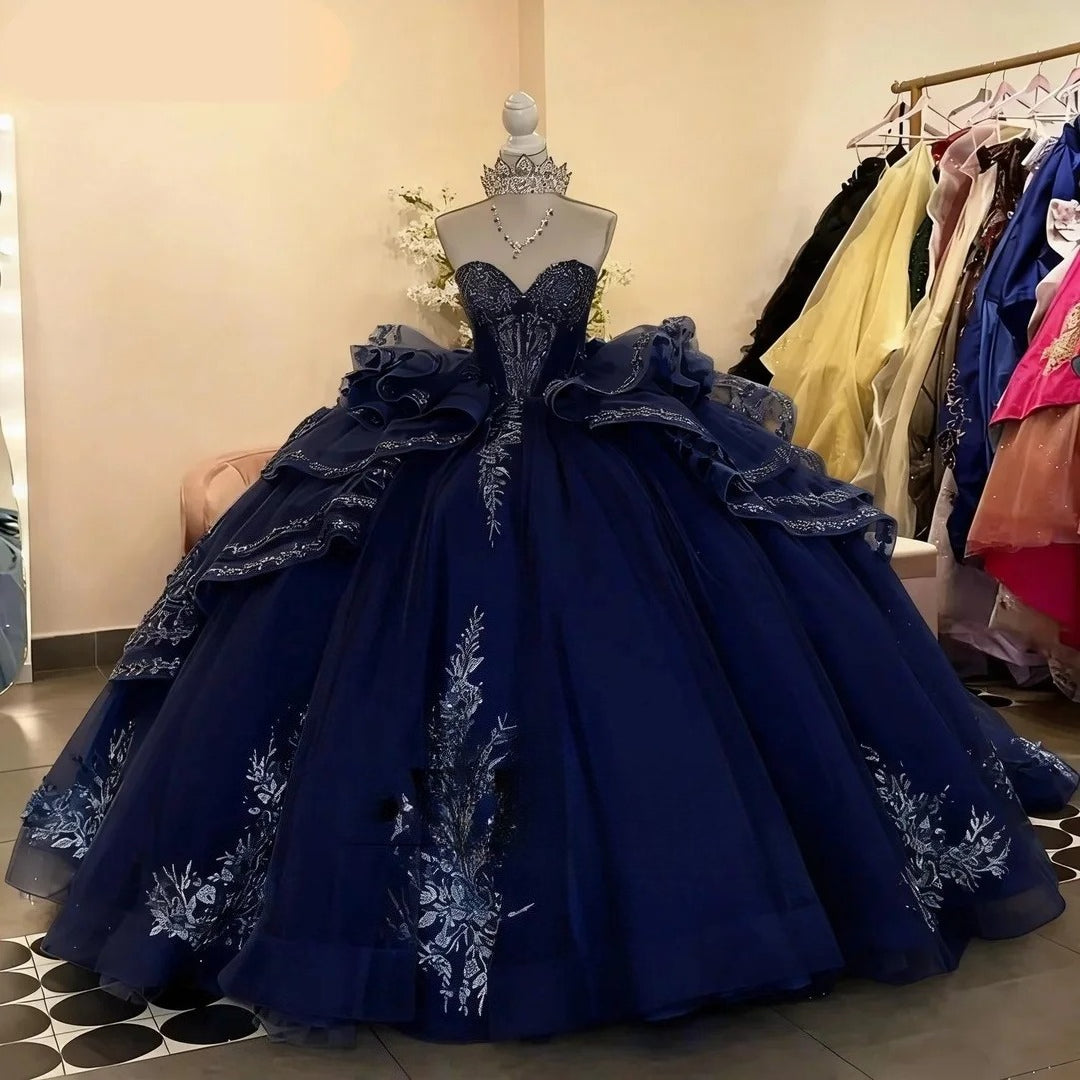 SWEMILE Trendy Sweetheart Quinceanera Dresses for 15 Sleeveless Lace up Tulle vestidos de 15 quinceañera 2026 Customized