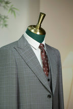 Diberon Men Three-Piece Slim Fit Wedding Suit Groom Groomsman