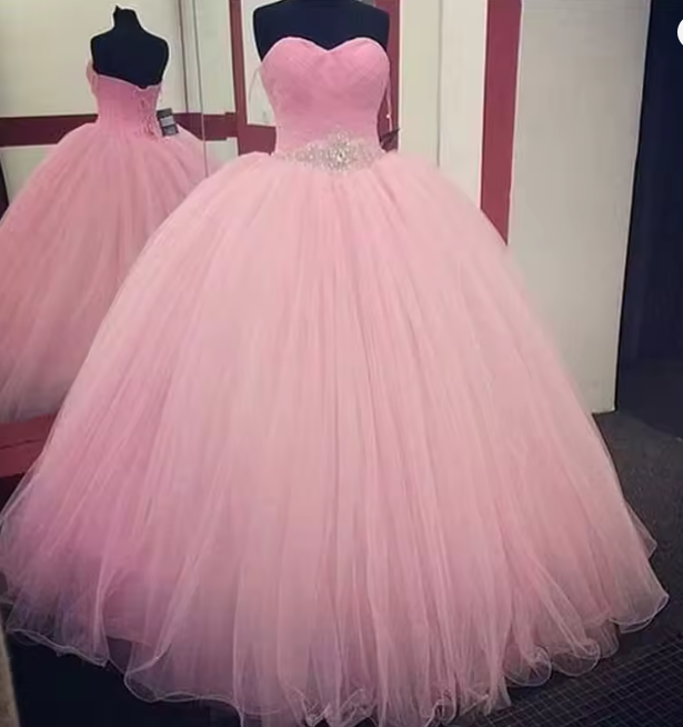 Elegant Sweetheart Tulle Ball Gown,Princess Dress Y1089